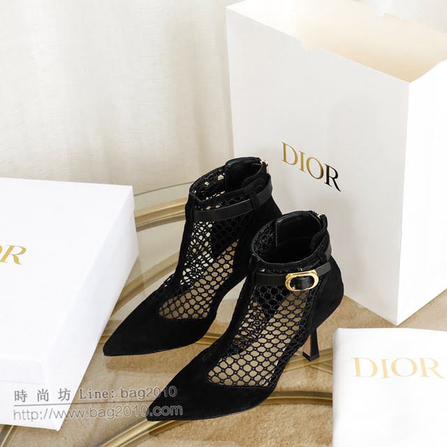 DIOR女鞋 迪奧2021專櫃新款性感網靴 Dior網狀高幫靴涼鞋  naq1385